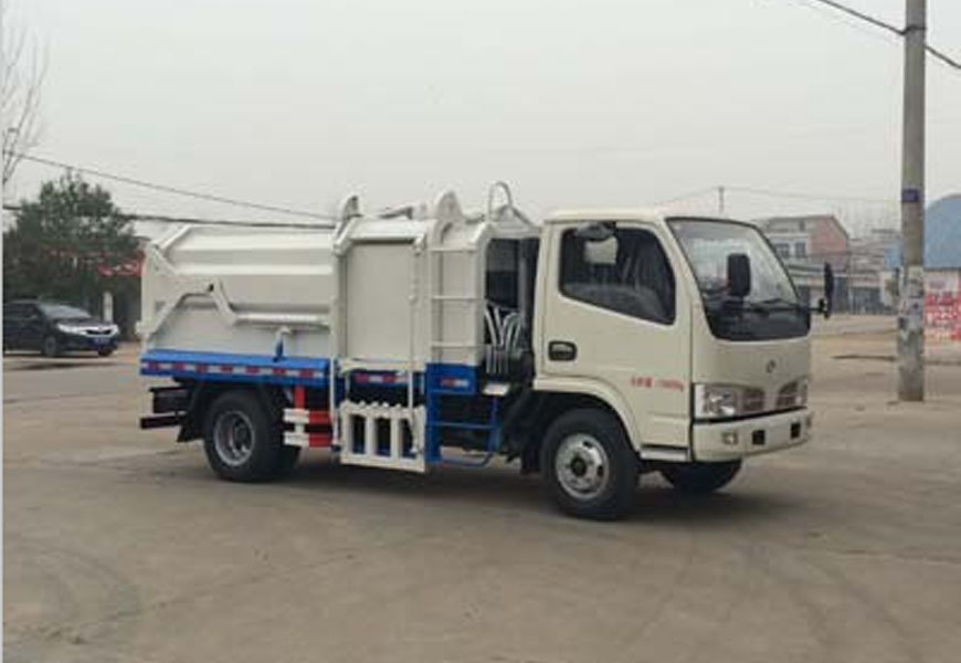 國五東風5方壓縮對接式垃圾車
